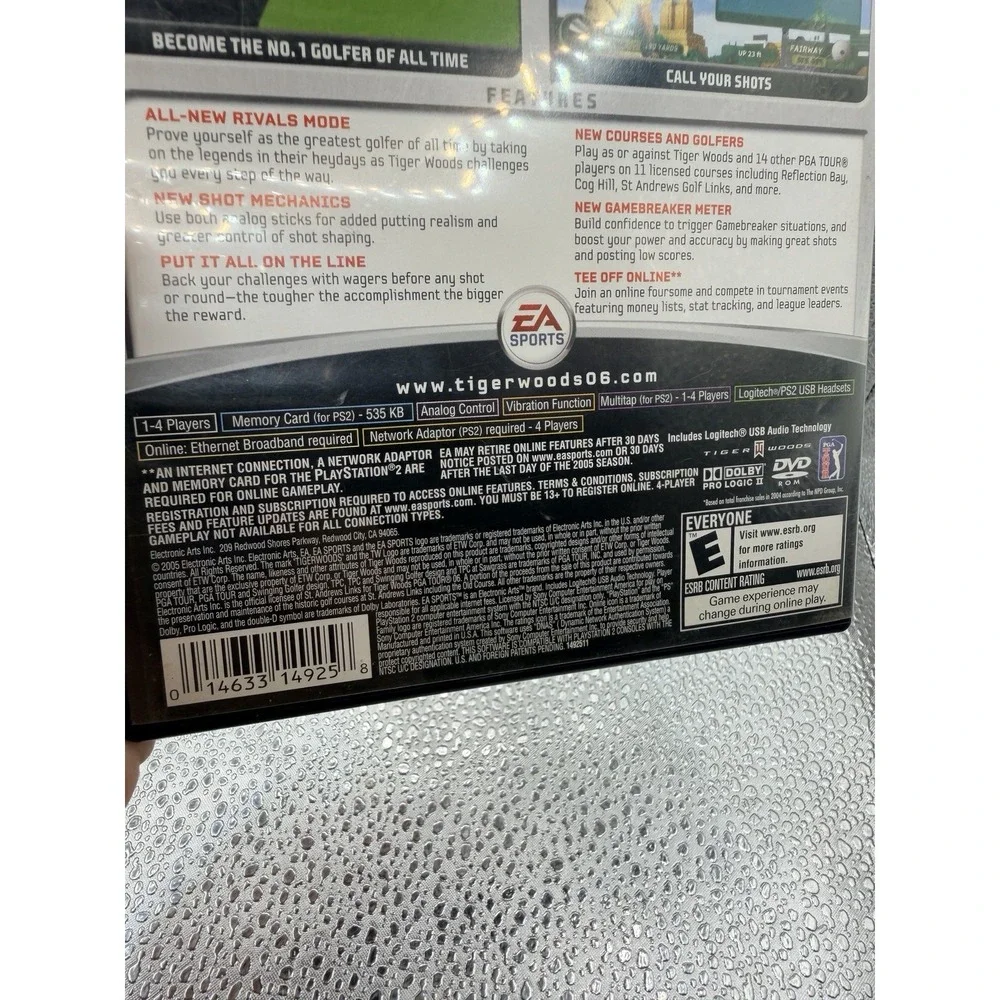 New Tiger Woods 2006 (Sony PlayStation 2 PS2, 2005)